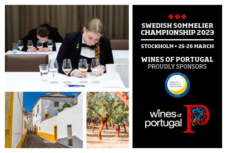 Wines of Portugal is one of the sponsors of the Swedish Sommelier Championship 2023