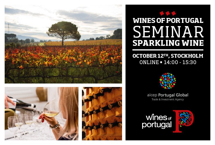 Seminário Online Vinhos de Portugal em parceria com AICEP Suécia - Espumantes