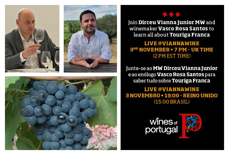 Masterclass Vinhos de Portugal sobre Touriga Franca, Live @viannawine